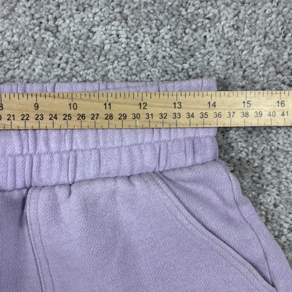 Victorias Secret On Point Womens Purple Cotton Blend High Rise Sweat Shorts Sz S